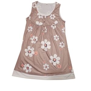 Floral Sleeveless Mini Dress - Size M